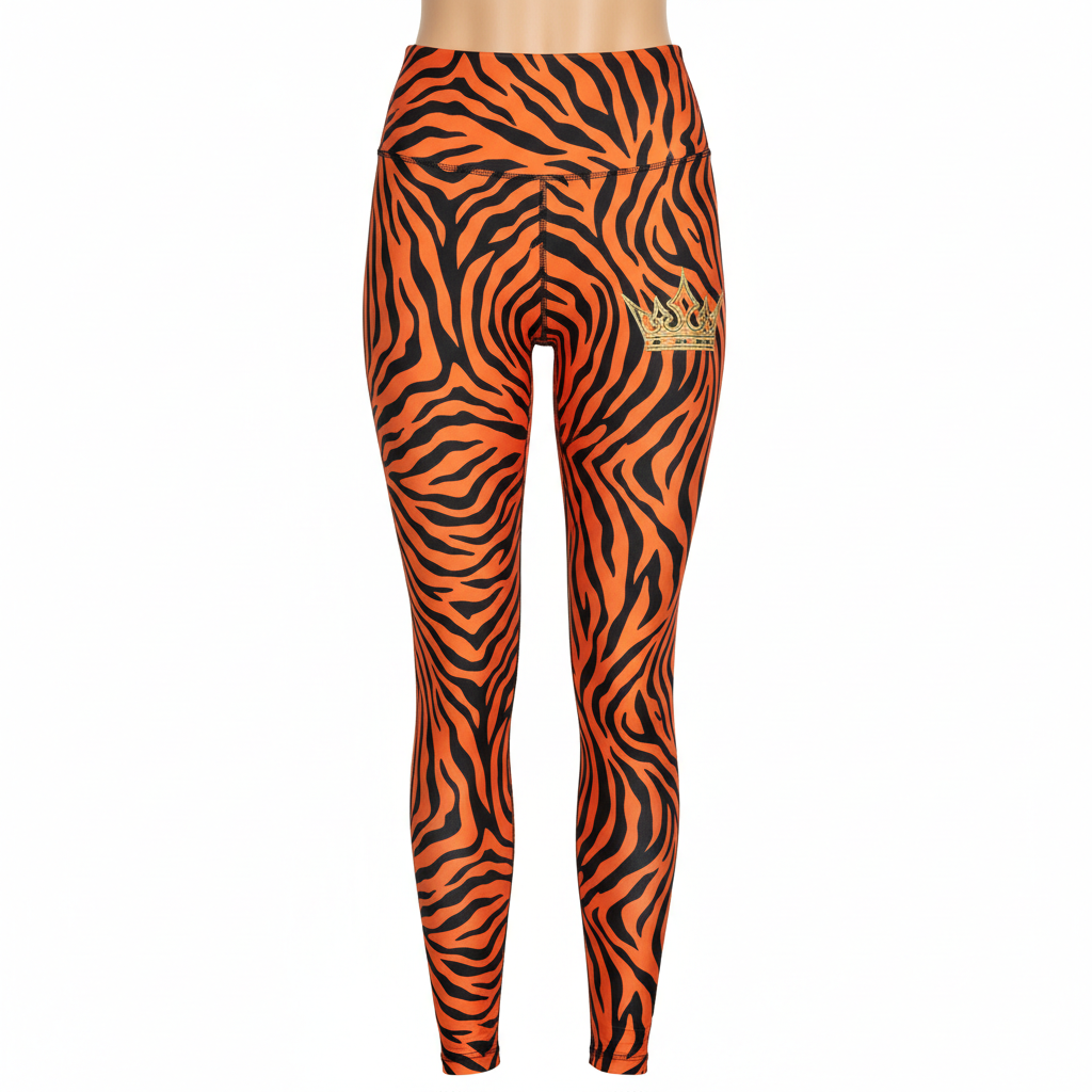 TITAN Tiger Flame Women’s Leggings — Crown SWAG Edition