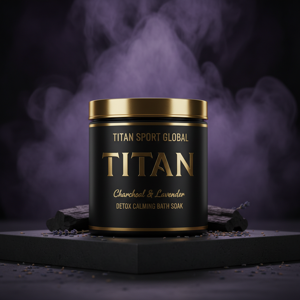 TITAN HIM Bath Soak Charcoal & Lavender