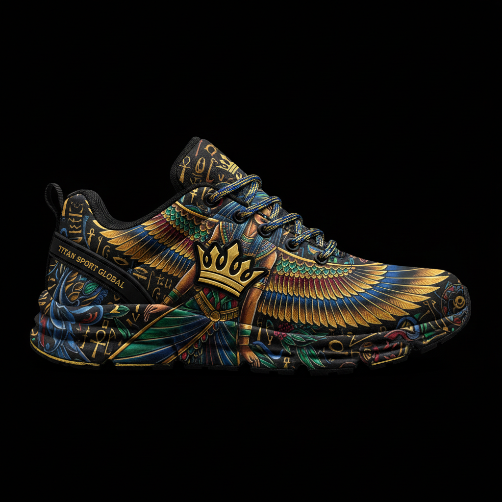 TITAN Crown Edition Color Egyptian Goddess Women's Training Shoe Color Tattoo Art