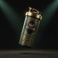 TITAN Shaker Bottle - Crown Edition floating product shot