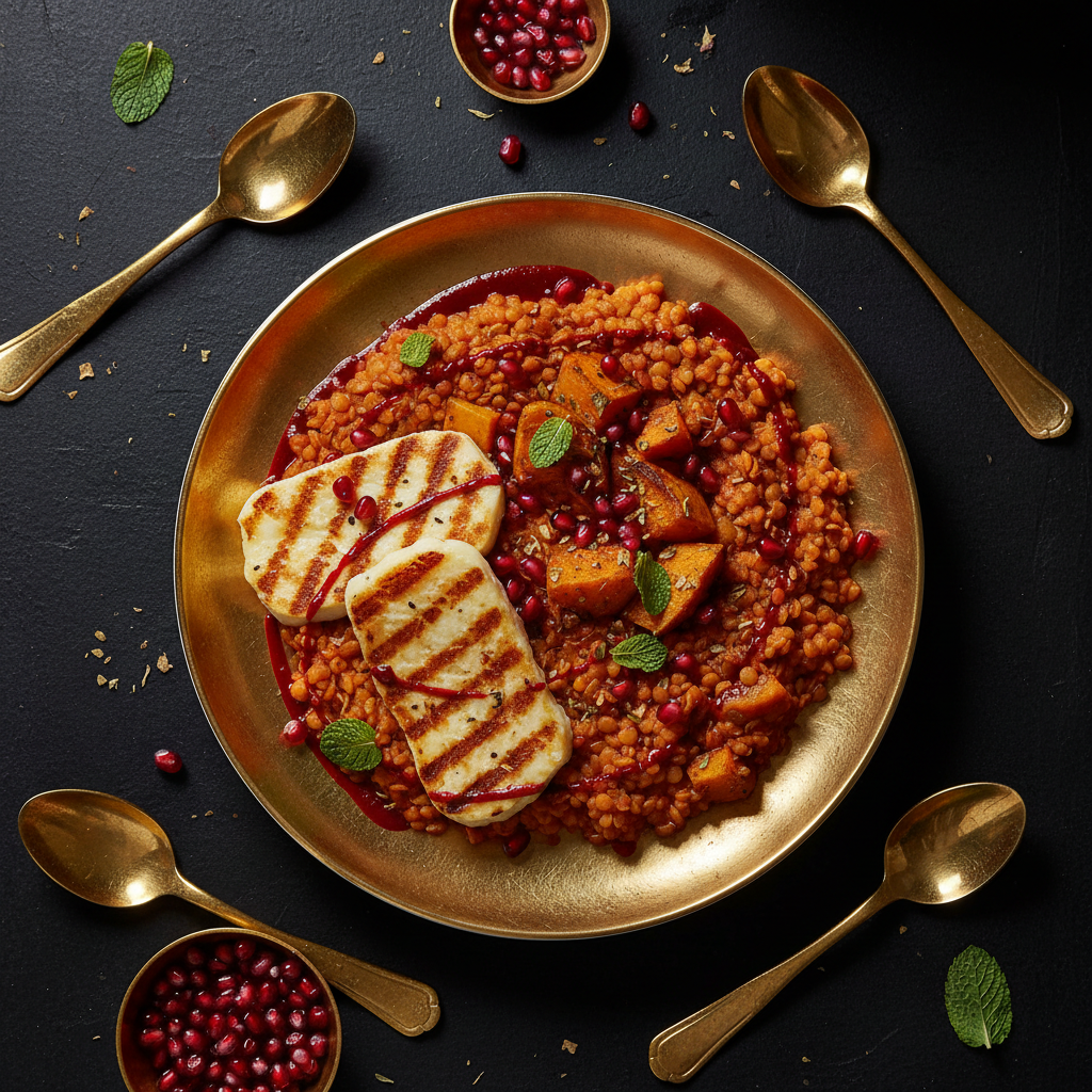TITAN Moroccan Spiced Lentil & Halloumi Muscle Dinner