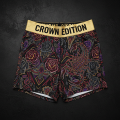 TITAN Crown Edition Tattoo Art Jogger Shorts — Women's Athletic Bottoms