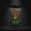 TITAN Organic Moringa Leaf Powder — Pure, Crown Edition tattoo-style artwork