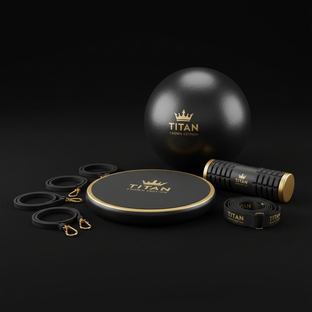 TITAN All-In-One Paddle Boarder's Core & Balance Home Gym Kit — Crown Edition