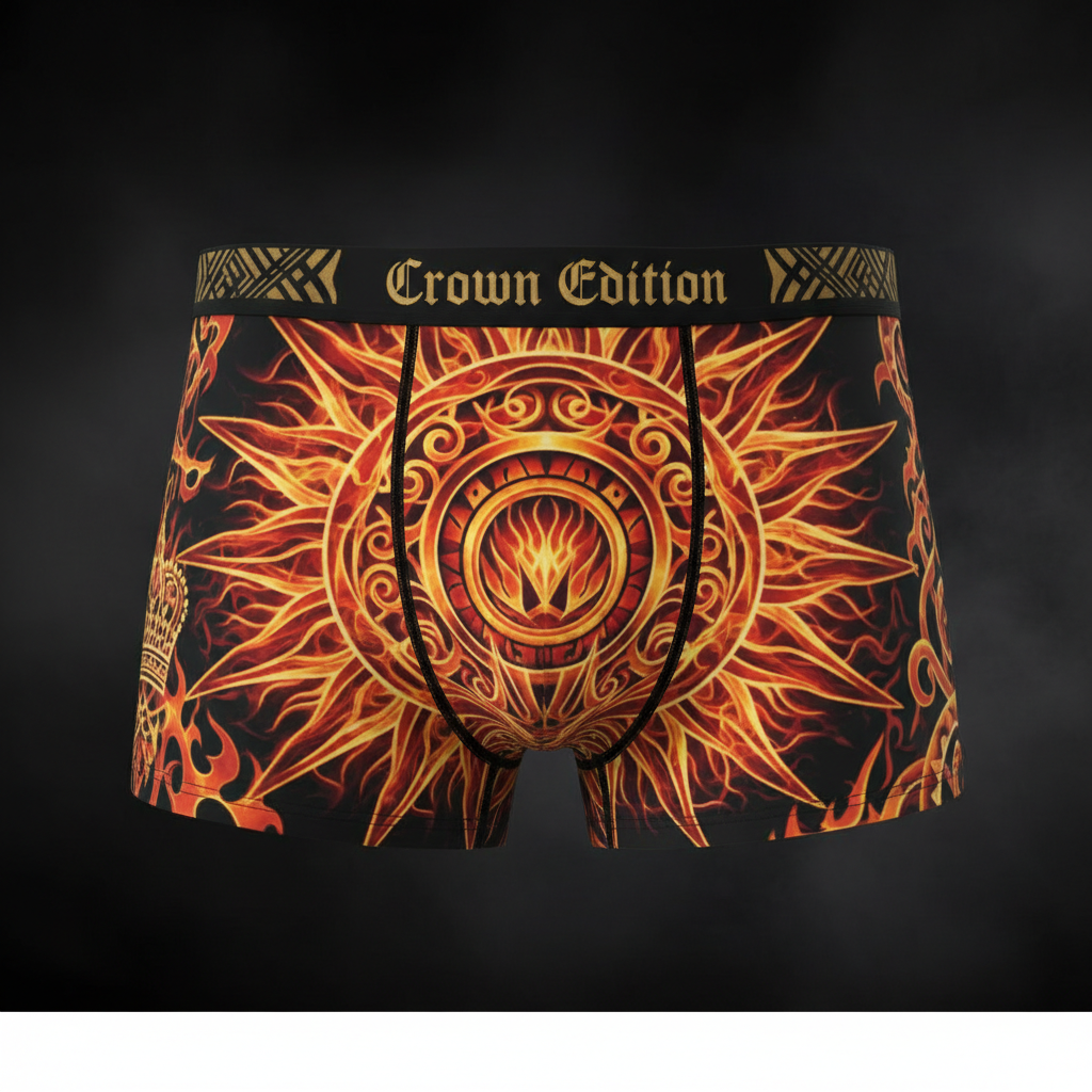 TITAN Men's Boxer Briefs Solar Warrior Crown Edition