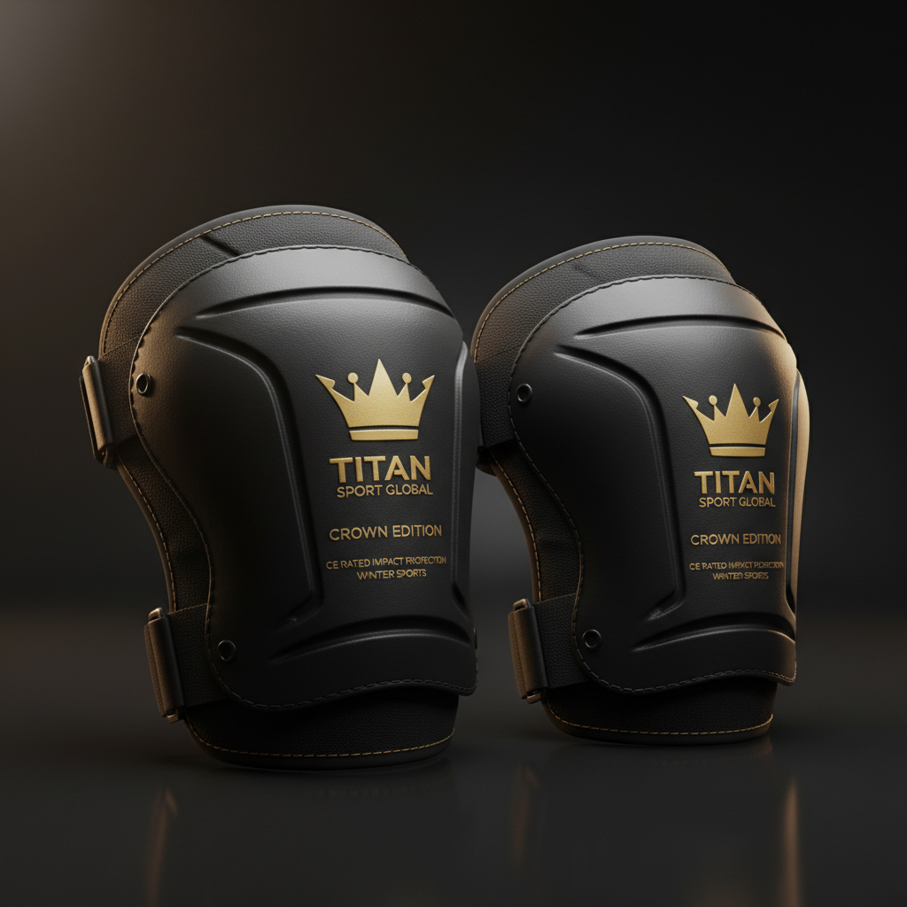 TITAN Crown Snow Knee Pads CE Impact Protection