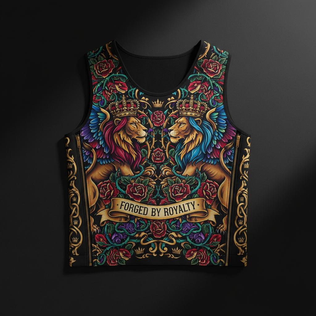 TITAN Crown Edition Tattoo Art Compression Chest Support Vest