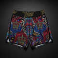 TITAN All-Over Print Performance Shorts - Black & Gold Crown Edition