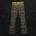 TITAN Crown Edition Tattoo Art Aztec Warrior Woman Flare Leggings Women's Athletic Bottoms