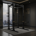 TITAN Crown Edition Power Rack Squat Cage matte black gold
