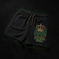 TITAN Men's Crown Edition Lounge Shorts Hunter Green Gold