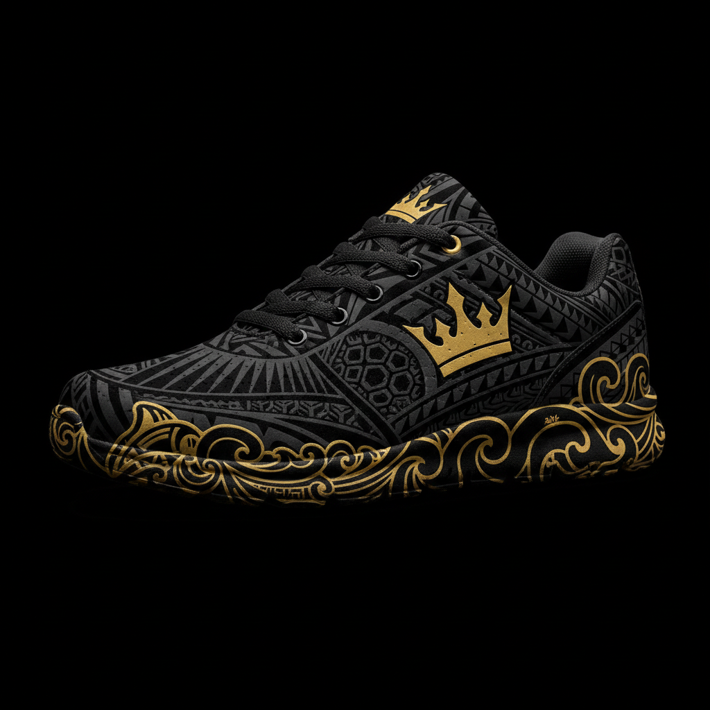 TITAN Crown Edition Polynesian Tribal Men's Training Shoe Tattoo Art