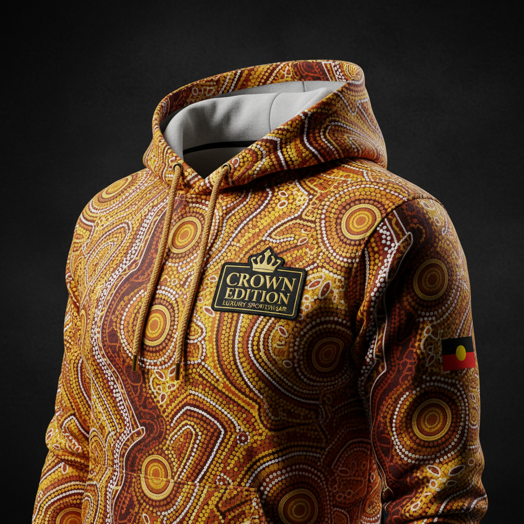TITAN Aboriginal Dreamtime Pullover Hoodie — Songline Edition