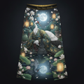 TITAN Goryeo Crane Women's Lounge Pants Crown Edition — crane in Goryeo court robes anime art on matte black