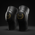 TITAN Knee Sleeves - 1940 Heritage premium black neoprene with gold TITAN logo