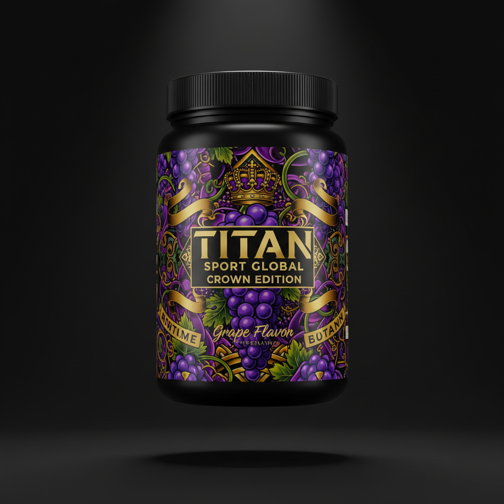 TITAN Vegan BCAA Powder Grape — Crown Edition