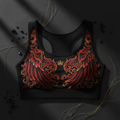 TITAN Crown Edition Women's Sports Bra — Crimson Phoenix