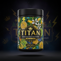 TITAN Vegan Electrolyte Powder — Lemon Lime, Crown Edition tattoo-style artwork