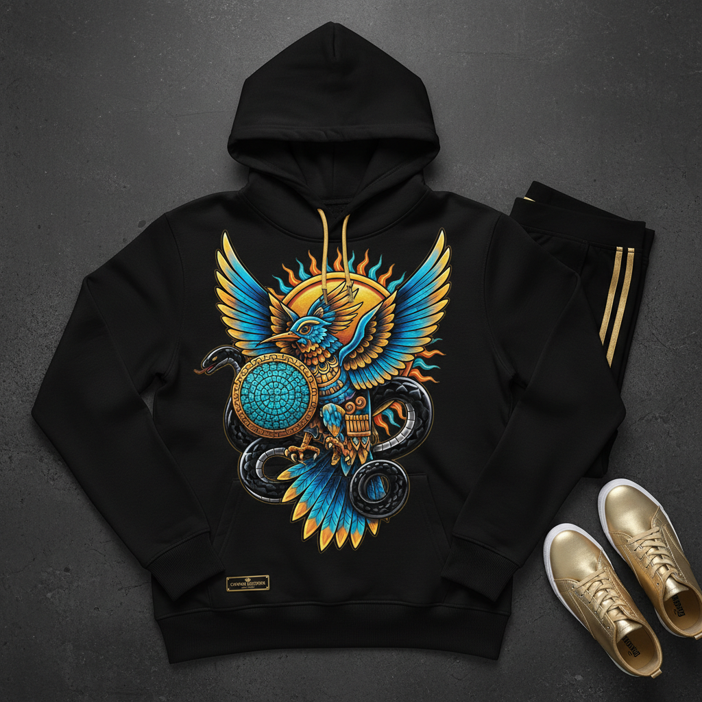 TITAN Women's Huitzilopochtli Hummingbird Hoodie — Mexica Edition