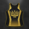 TITAN Women's Cyber Gold Crown Tank Top flat lay