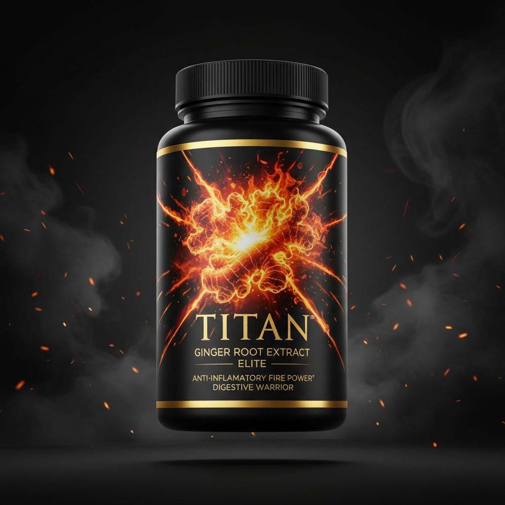 TITAN Ginger Root Extract Elite - 20% Gingerol Anti-Inflammatory