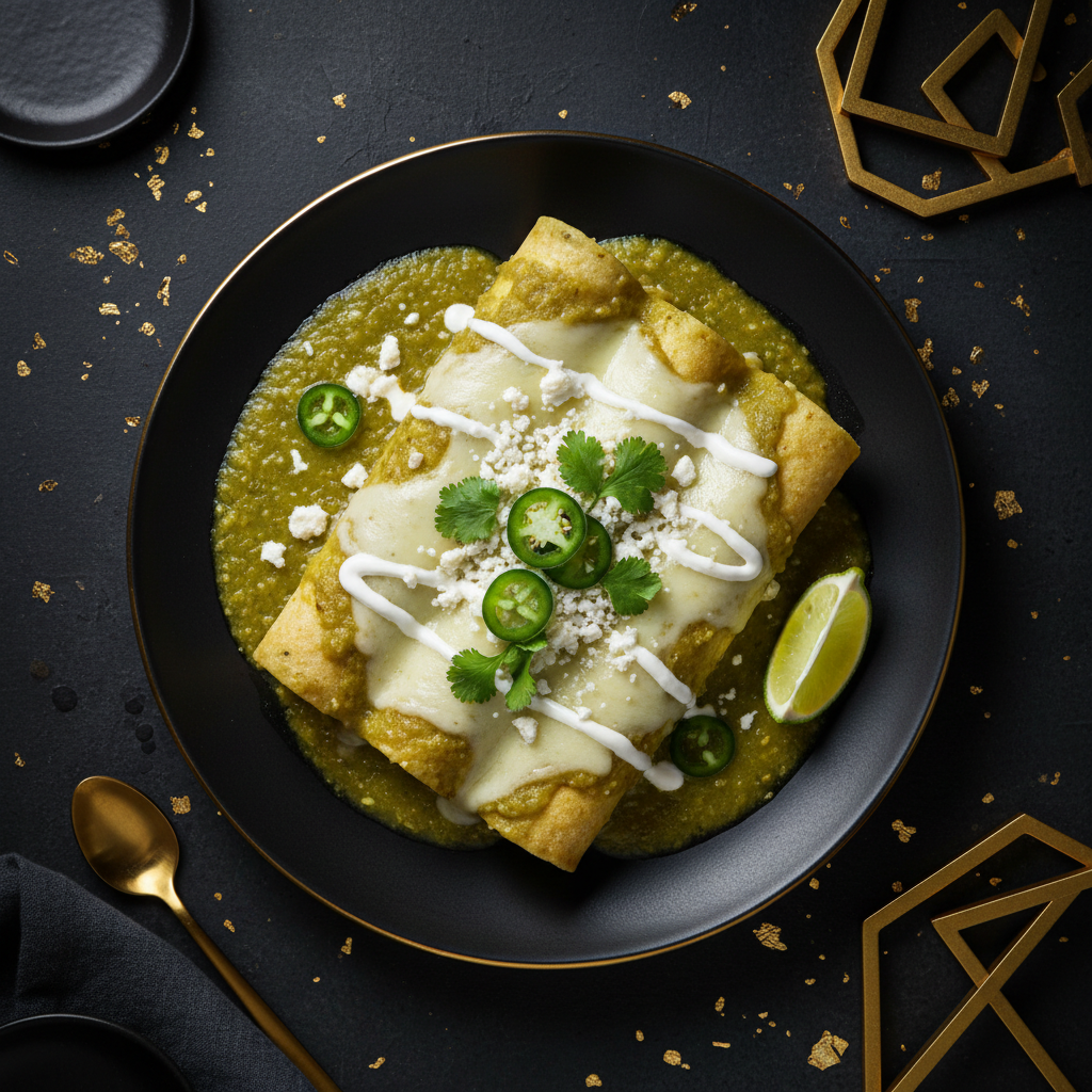 TITAN Mexican Vegetarian Enchiladas Verdes Lunch Plate