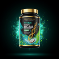 TITAN Organic BCAA Recovery Vegan Branched-Chain Amino Acids supplement bottle