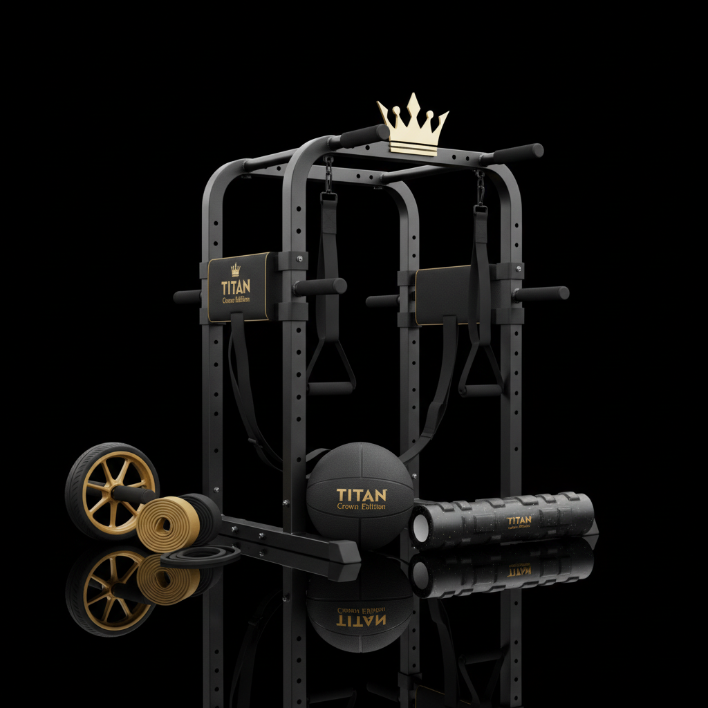 TITAN All-In-One Core & Abs Shredder Home Gym Kit — Crown Edition