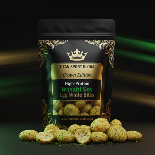 Crown High-Protein Wasabi Soy Egg White Bites - TITAN SPORT GLOBAL