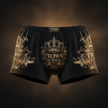 TITAN Women's Cozy Boxer Shorts Crown Edition Champagne Black