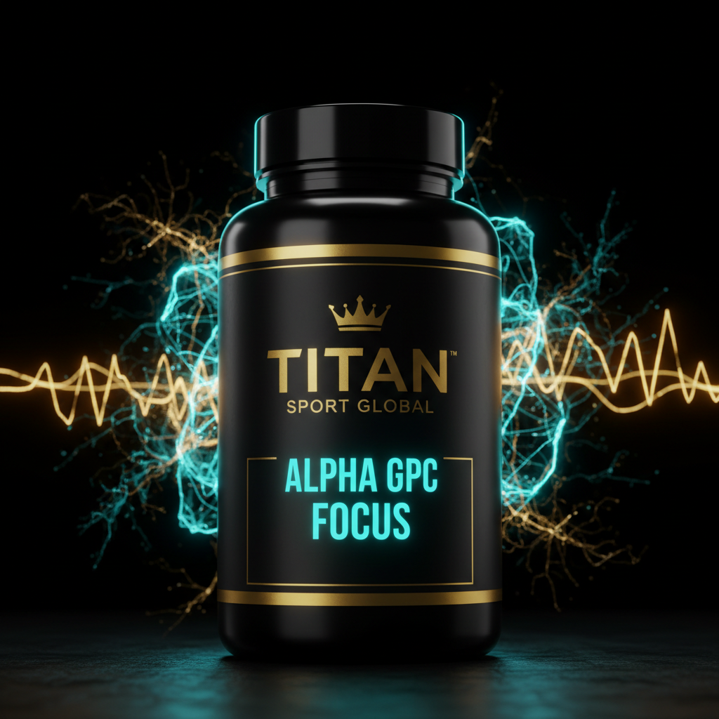 TITAN SPORT GLOBAL alpha GPC nootropic supplement bottle