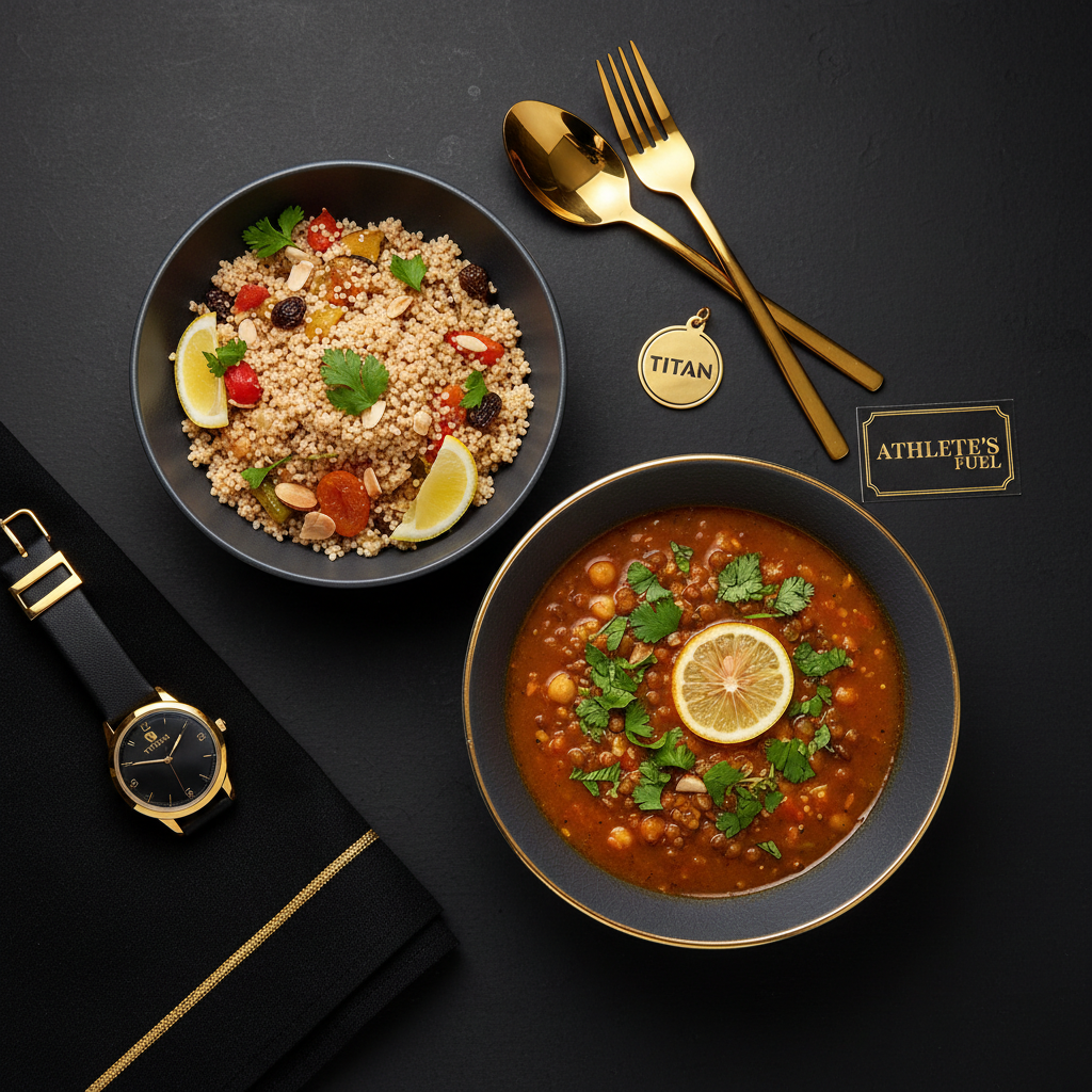 TITAN Moroccan Vegan Harira Soup & Couscous Lunch Bowl