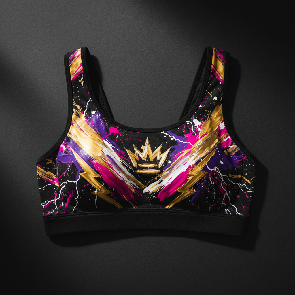 TITAN Sports Bra - High Impact Moisture-Wicking Removable Pads