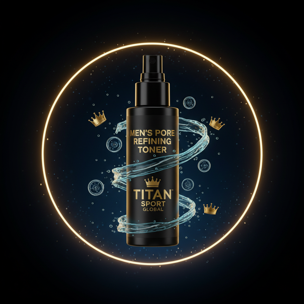 TITAN SPORT GLOBAL men's pore refining toner spray bottle