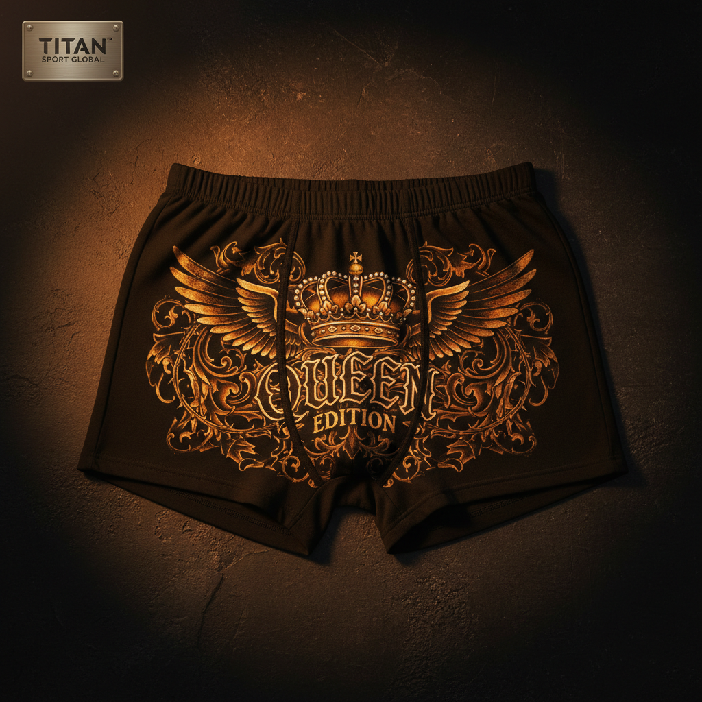 TITAN Women's Cozy Boxer Shorts Crown Edition Amber Gold