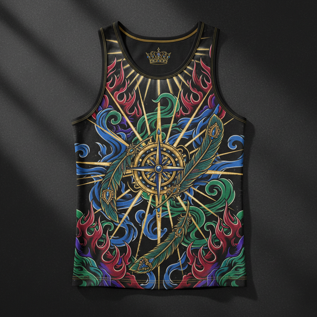 Spirit Led Men's Tank — TITAN Crown Edition tattoo artwork