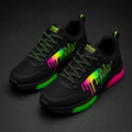 TITAN Women's Neon Drip Crown Lifestyle Sneakers flat lay
