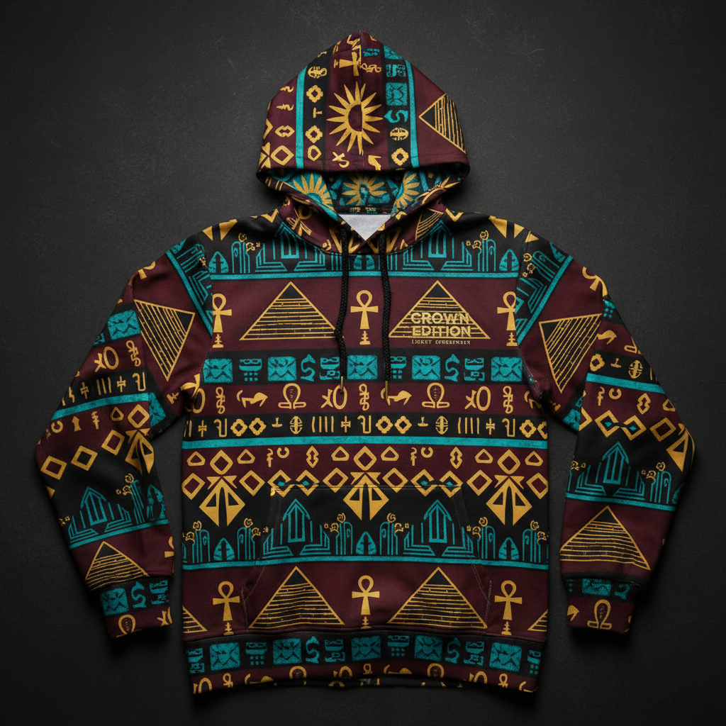 TITAN Nubian Kingdom Pullover Hoodie — Kush Edition