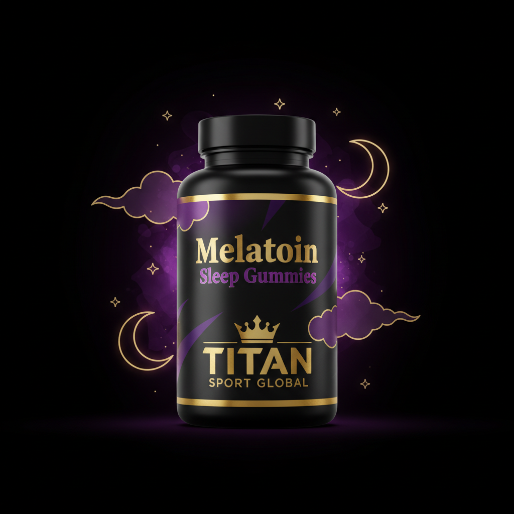 TITAN SPORT GLOBAL melatonin sleep gummies supplement bottle