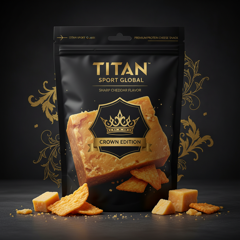 Crown High-Protein Sharp Cheddar Cheese Crisps