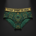 TITAN Crown Edition Women's Jade Serpent Sport Briefs — Jade Green & Gold