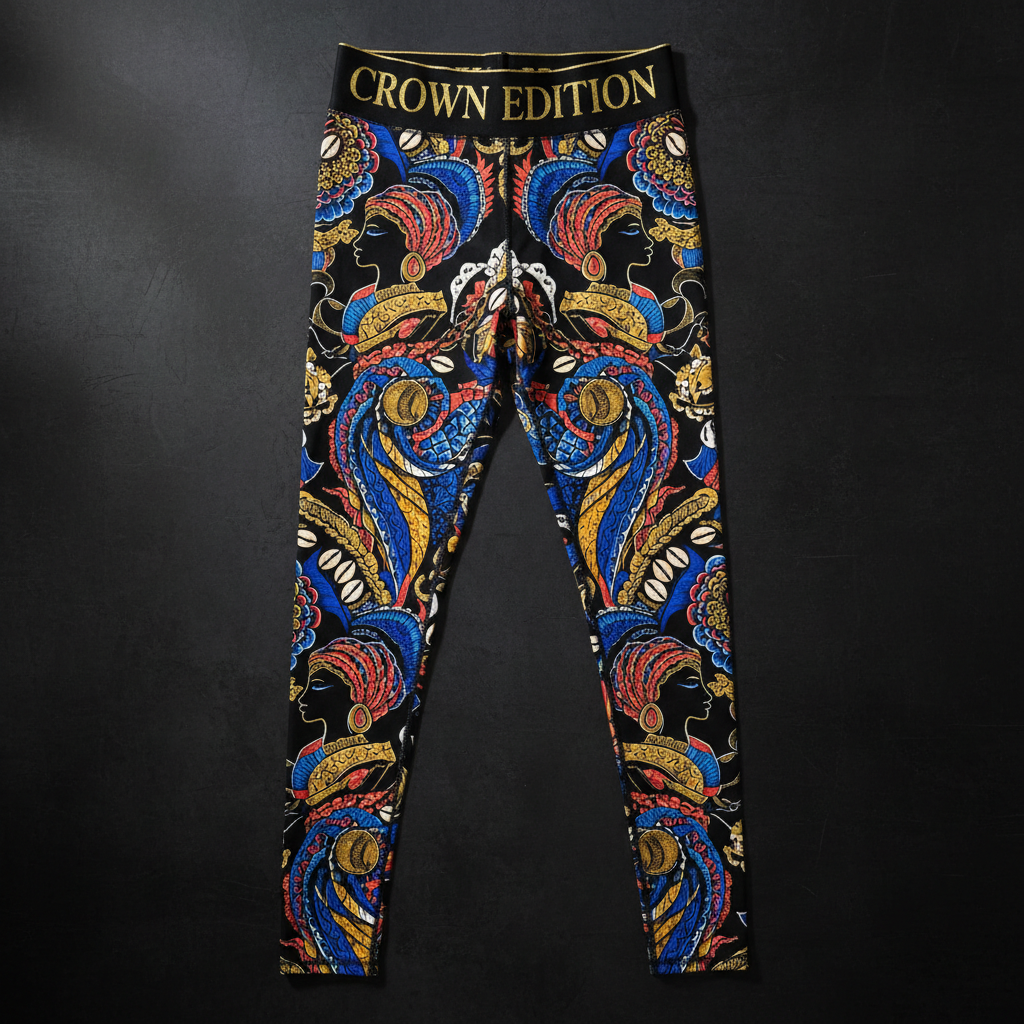 TITAN Crown Edition Tattoo Art Yoruba Goddess Tights Women's Athletic Bottoms