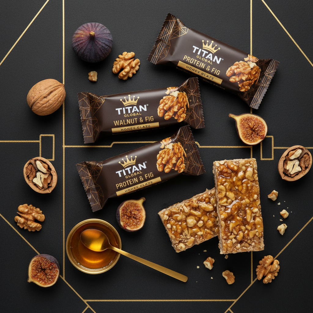 TITAN High-Protein Walnut & Fig Crown Protein Bar