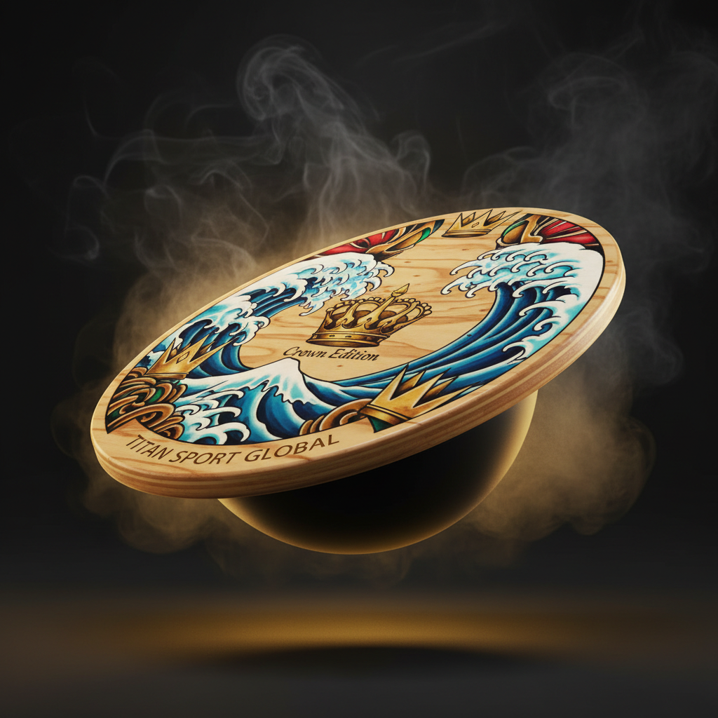 TITAN Crown Edition Wooden Balance Board