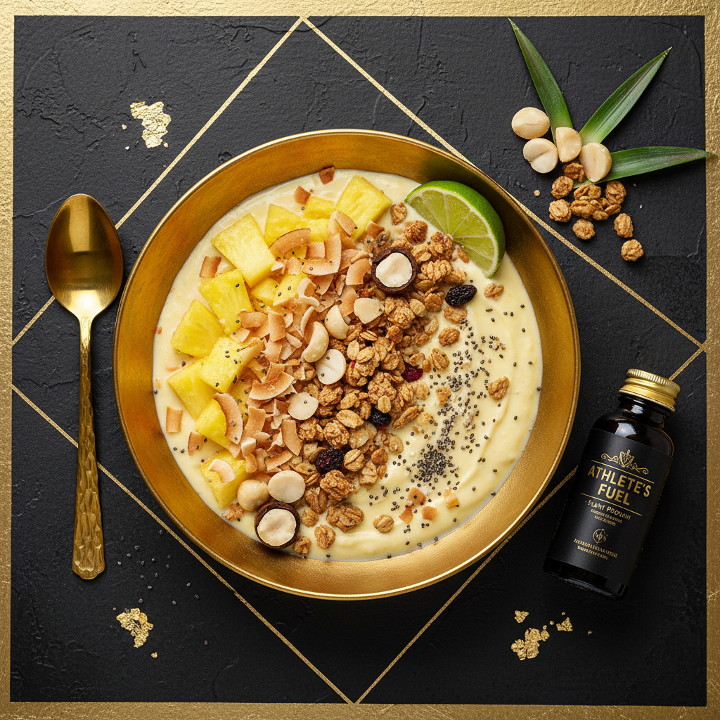 TITAN Pineapple Coconut Tropics Bowl — premium vegan breakfast meal plan