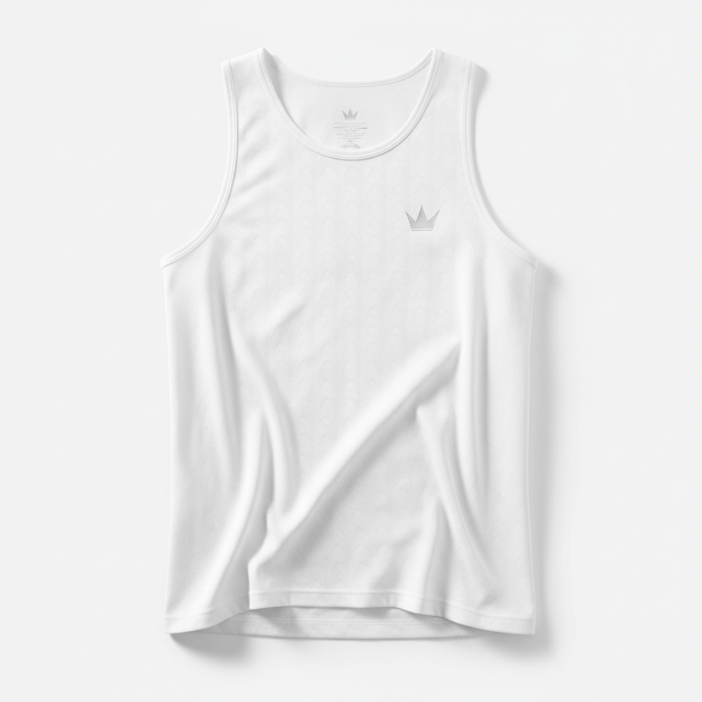TITAN Arctic White Tank Top — Crown SWAG Edition