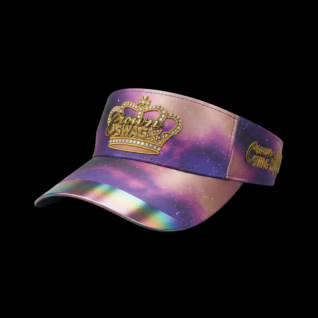 TITAN Tennis Visor Cosmic Rose Crown SWAG Edition