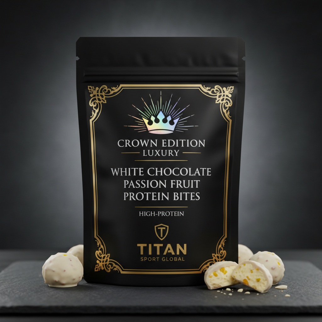 Crown Edition White Chocolate Passion Fruit Protein Bites — TITAN SPORT GLOBAL