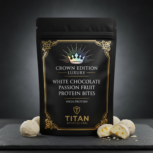Crown Edition White Chocolate Passion Fruit Protein Bites — TITAN SPORT GLOBAL