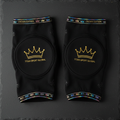 TITAN Crown Edition Cycling Knee Warmers Matte Black Gold